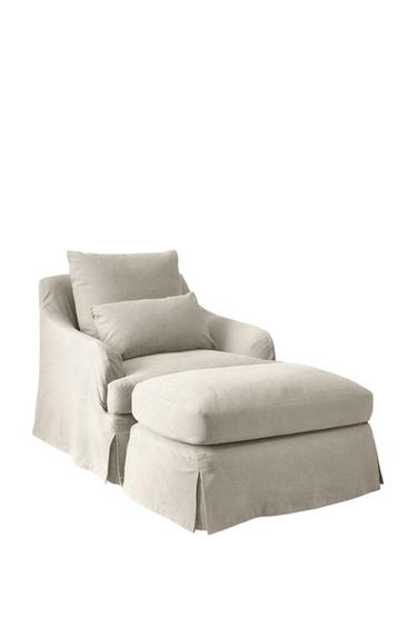 FOOTSTOOL 01 - بيج فاتح الخاص بـ Zara