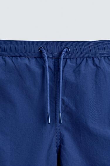MAILLOT DE BAIN COURT CONTRASTE - Bleu de Zara - Image 8