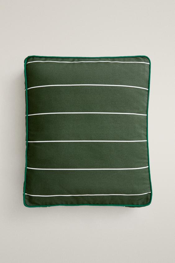 STRIPED SEAT CUSHION - أخضر الخاص بـ Zara - صورة 0
