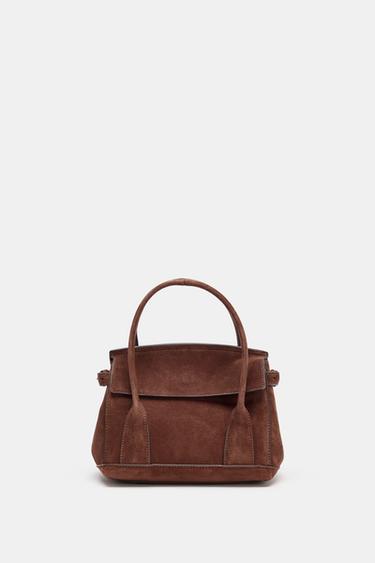 TÚI XÁCH DA MINI CITYBAG - Màu sôcôla từ Zara