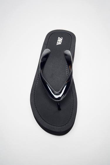 PLATFORM SANDALS - Black by Zara