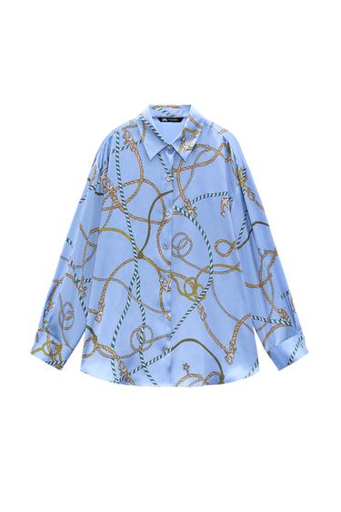 FLOWY PRINTED SHIRT
