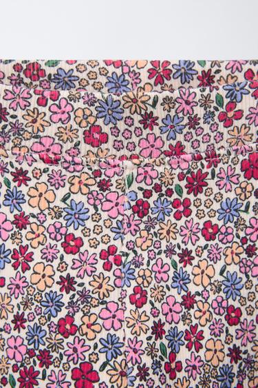 LEGGING CÔTELÉ IMPRIMÉ - Multicolore de Zara - Image 2