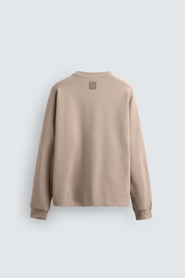 INTERLOCK SWEATSHIRT WITH POCKETS - Dusty pink by Zara - Image 8