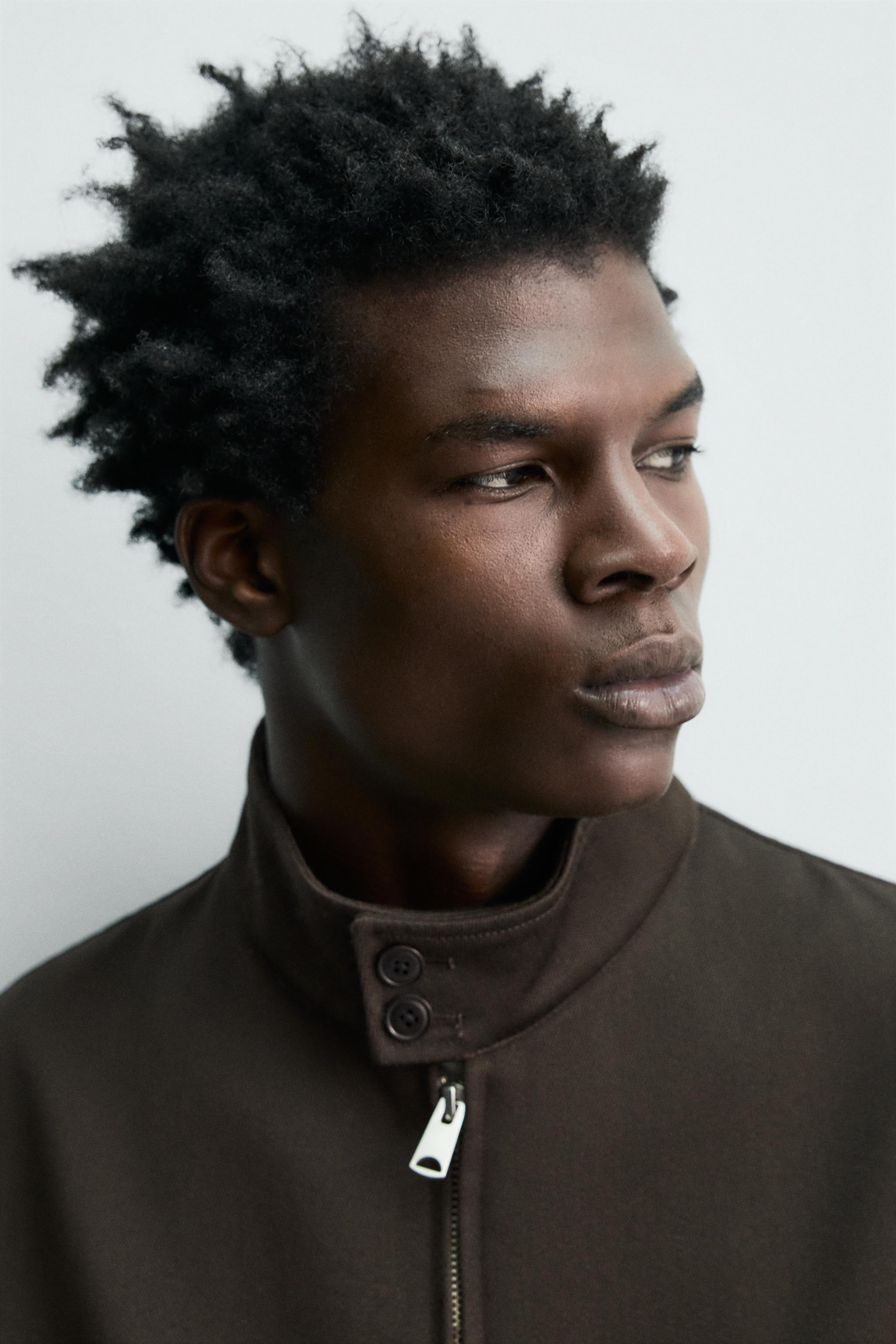 WOOL-COTTON TEXTURED JACKET - Chocolate | ZARA United States