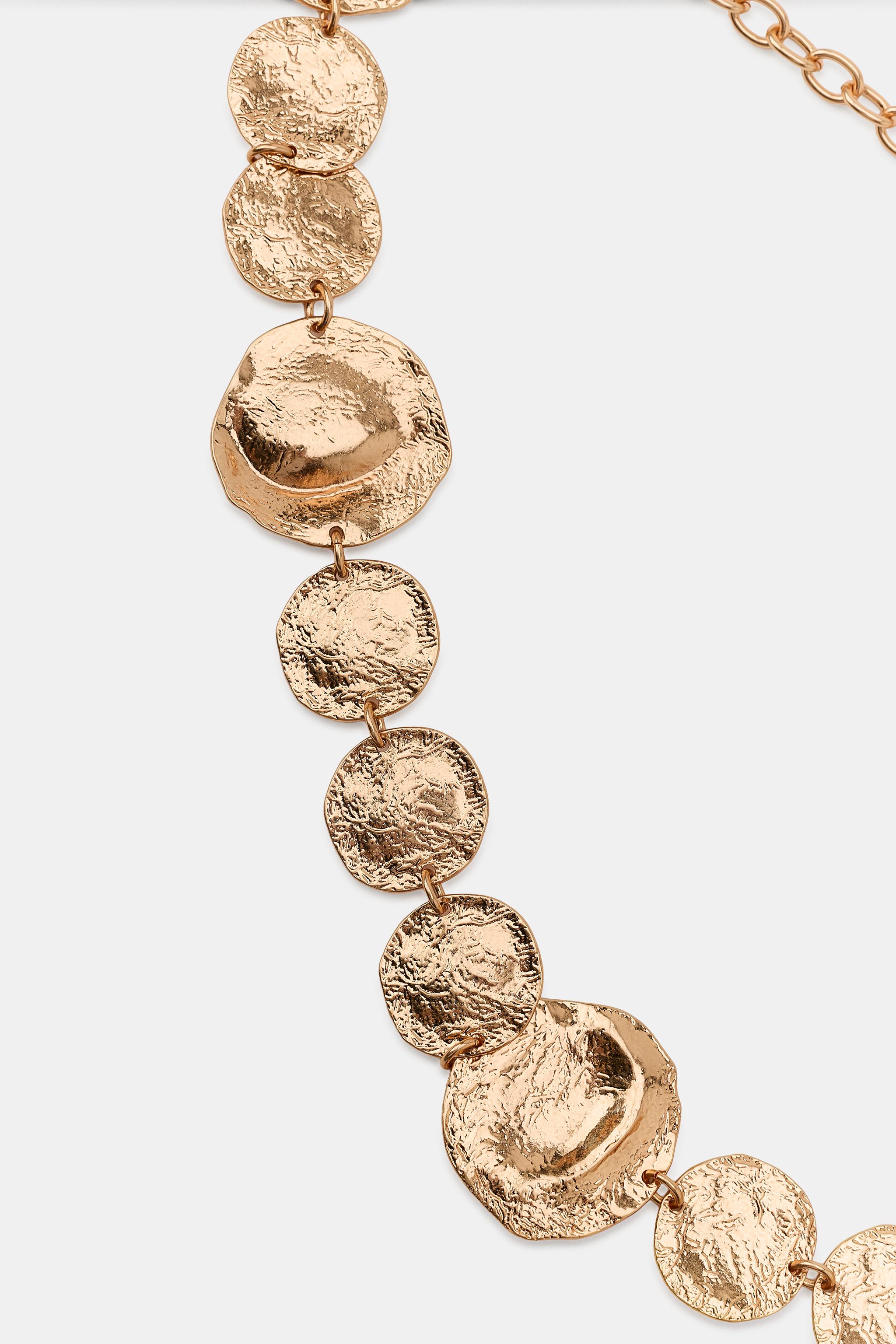 CEINTURE À MÉDAILLES MÉTALLIQUES