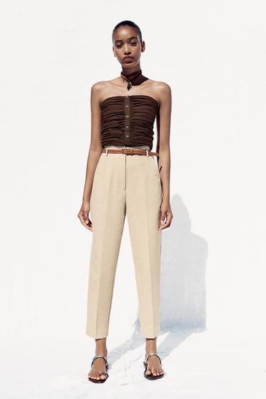 PANTALÓN CINTURÓN - Arena de Zara