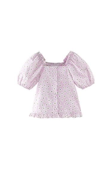 RUFFLED DAISY BLOUSE