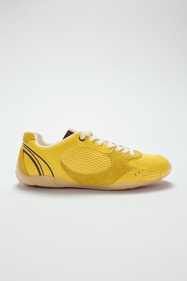 ZAPATILLAS RUNNING CONTRASTES - Amarillo de Zara