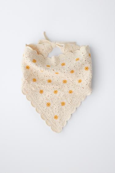 DAISY KNIT BANDANA - Ecru by Zara - Image 3