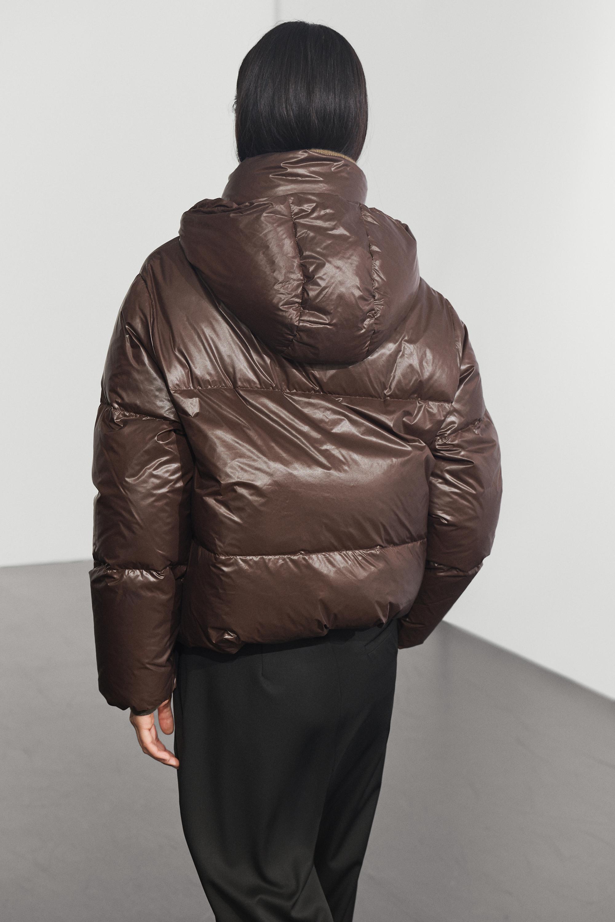 Stand-up collar down jacket
