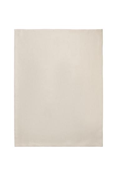 PLAIN COTTON THROW - Ecru by Zara