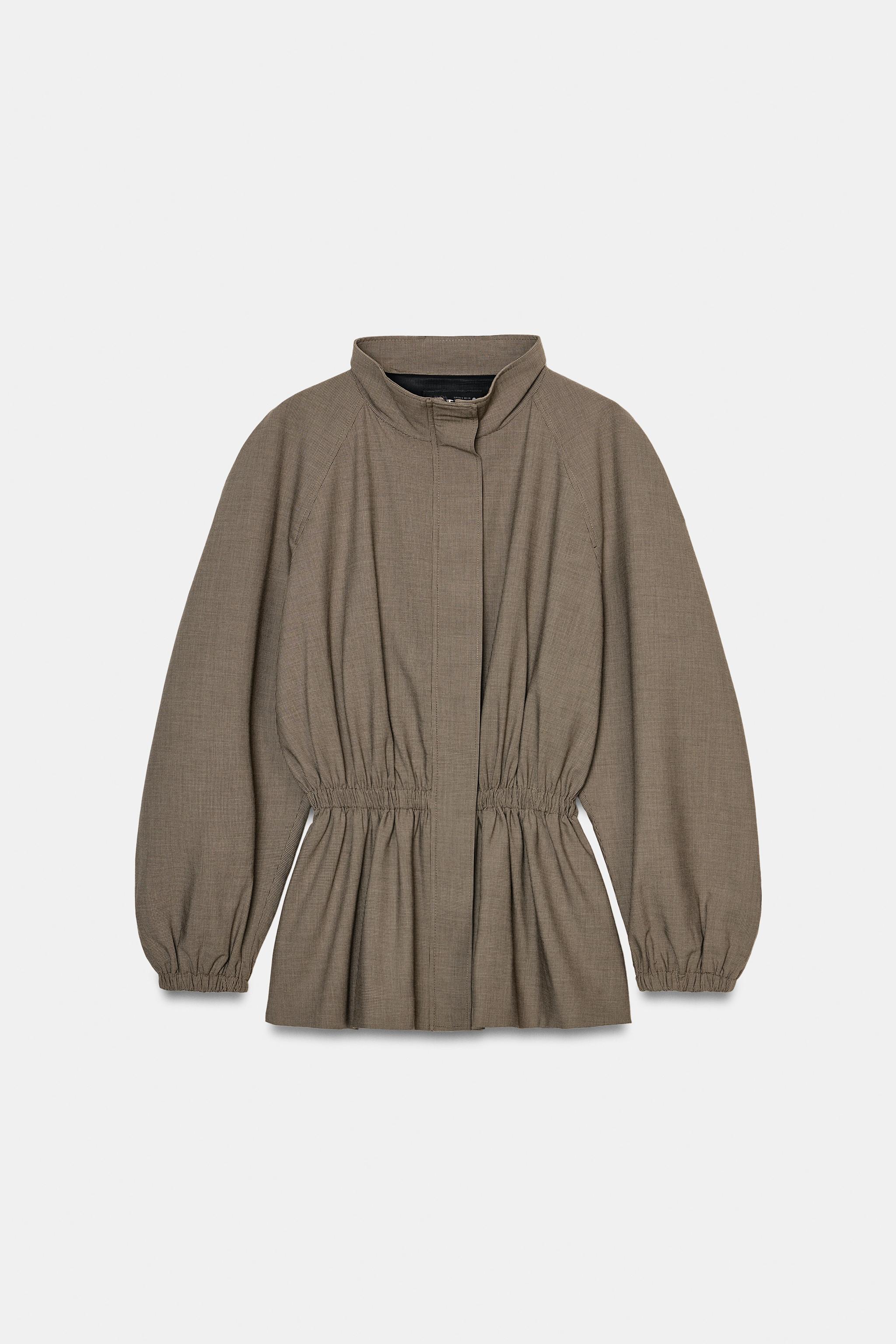 HOUNDSTOOTH JACKET ZW COLLECTION - Beige-brown | ZARA South Africa