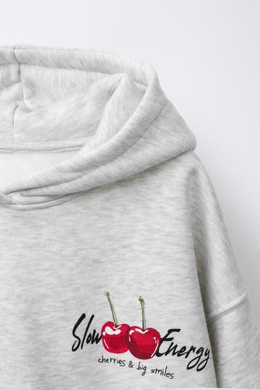CHERRY HOODIE - Grey marl by Zara - Image 2