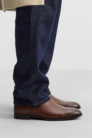 Zara POINTED TOE CHELSEA BOOTS - Dark tan - Image 0