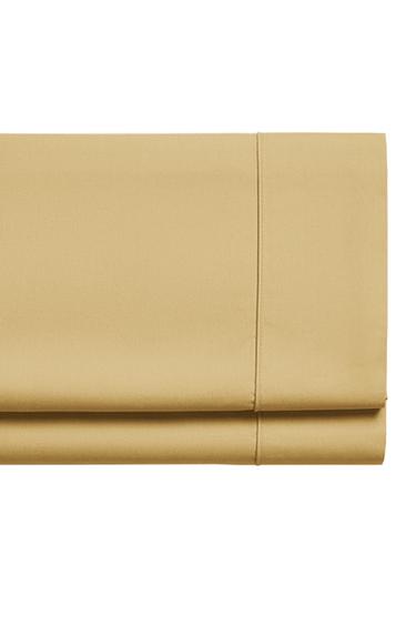 SATEEN FLAT SHEET WITH TRIM (300 THREAD COUNT) - Pastel yellow by Zara