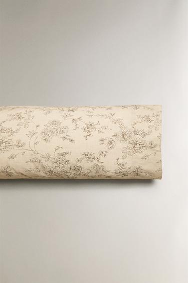 FLORAL PRINT PILLOWCASE - Beige by Zara - Image 4