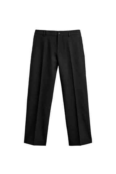 WOOL SUIT TROUSERS - Black by Zara