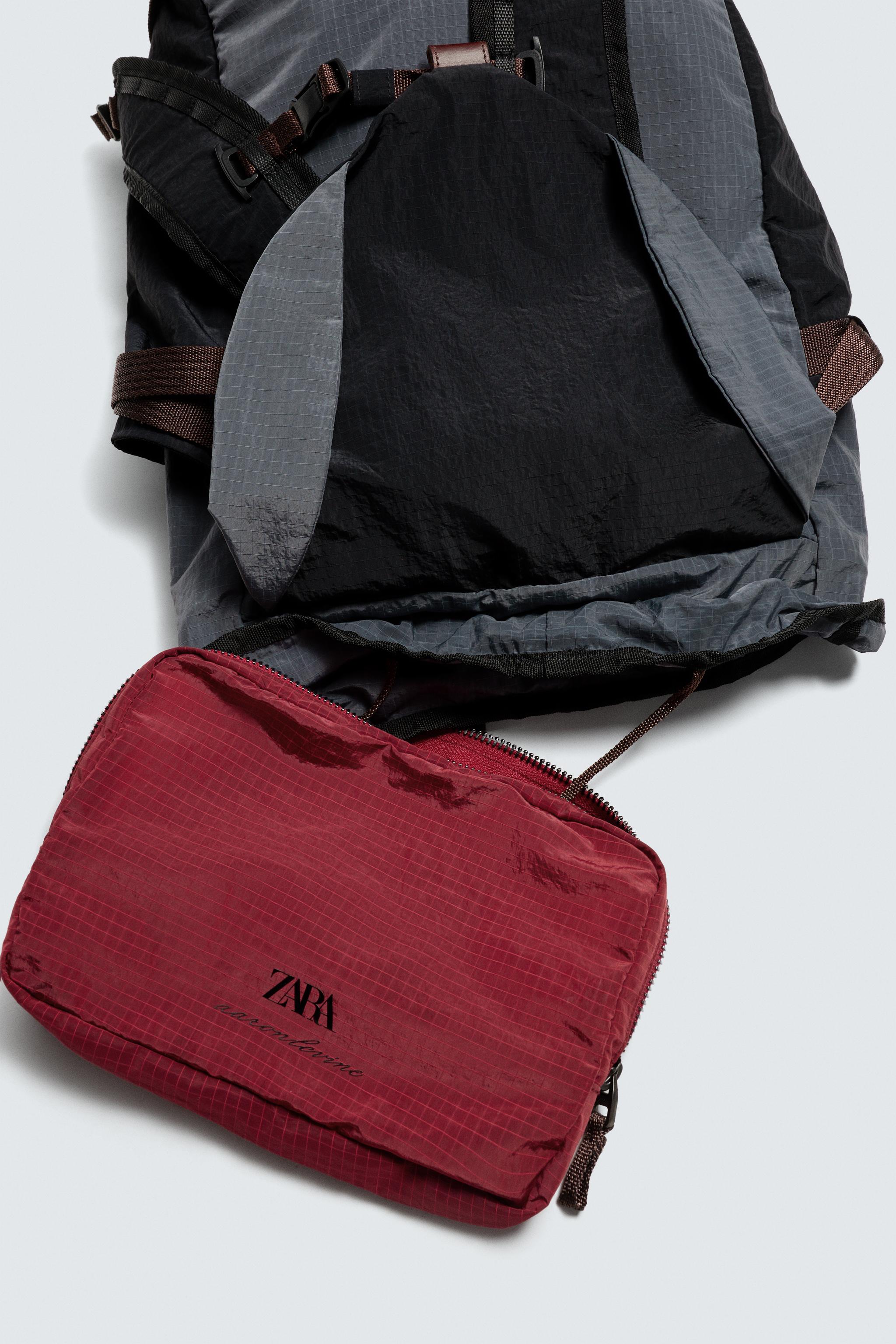 TECHNICAL BACKPACK WITH LEATHER DETAILS AARON LEVINE X ZARA