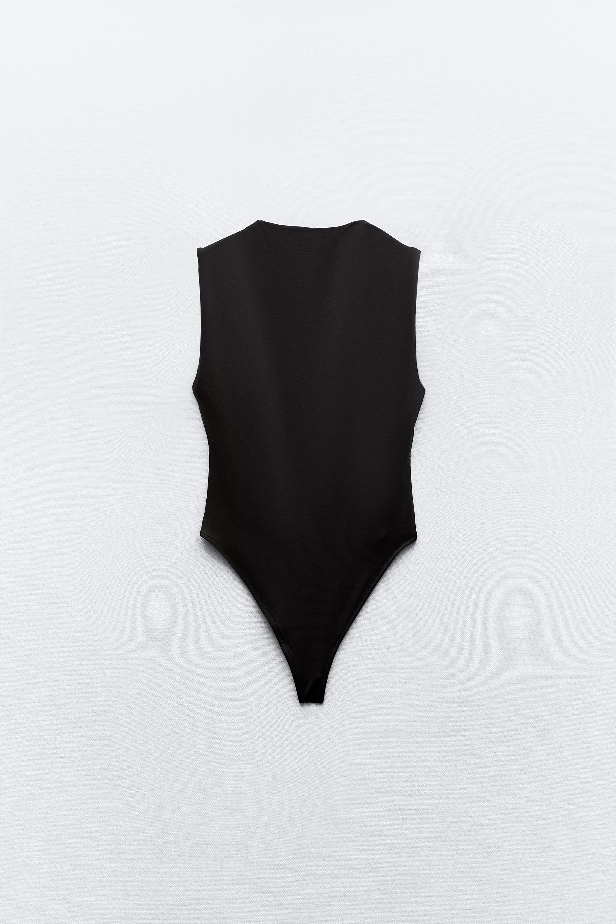 SQUARE NECK POLYAMIDE BODYSUIT