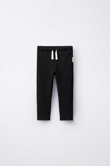 PLAIN LEGGINGS WITH LABEL - Black by Zara
