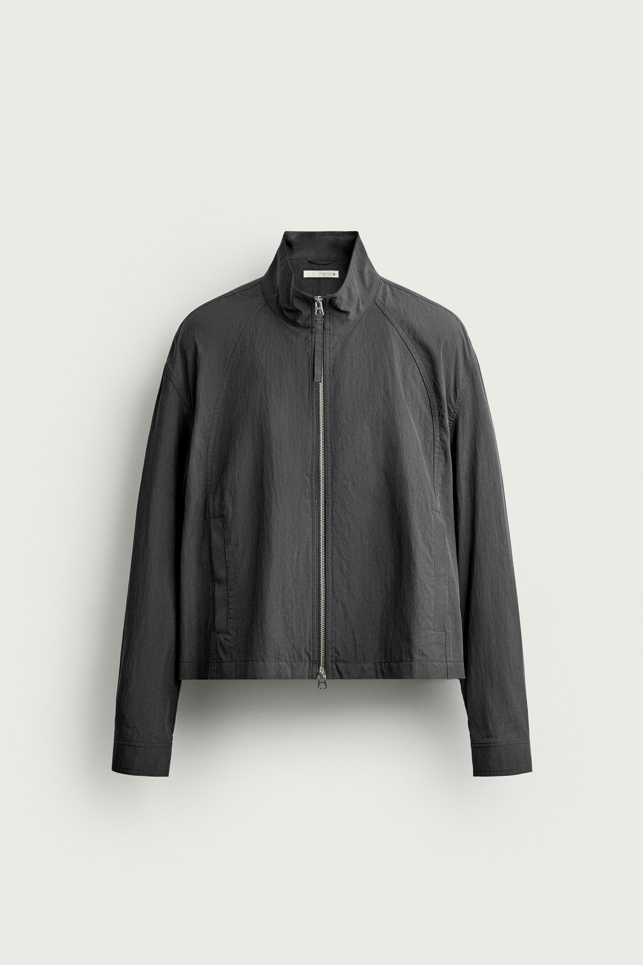 Мужские куртки Zara FLUID CROPPED FIT JACKET — фото 7