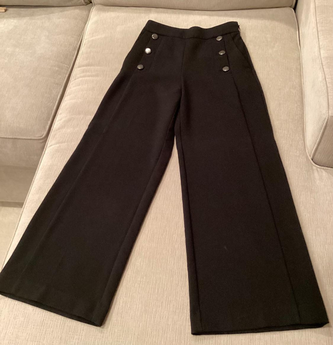 HIGHT WAIST WIDE LEG PANTS WITH BUTTONS - Image 2