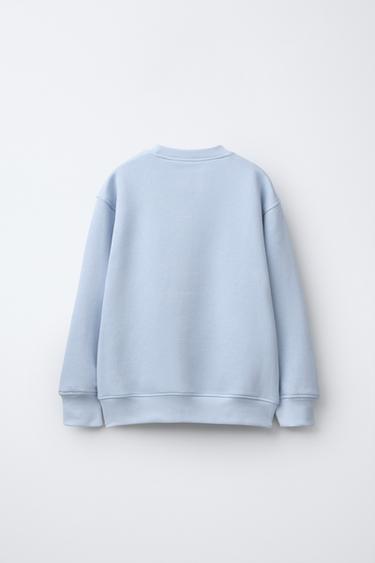 SWEAT UNI - Bleu clair de Zara - Image 3