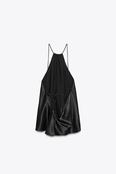 ZW COLLECTION HALTER TOP - Black by Zara - Image 7