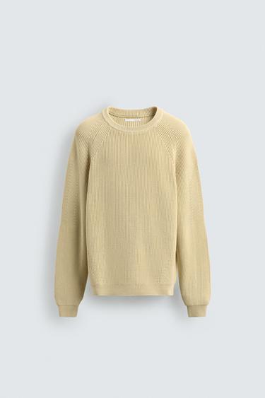 RIBBED TEXTURED JUMPER - Pink by Zara