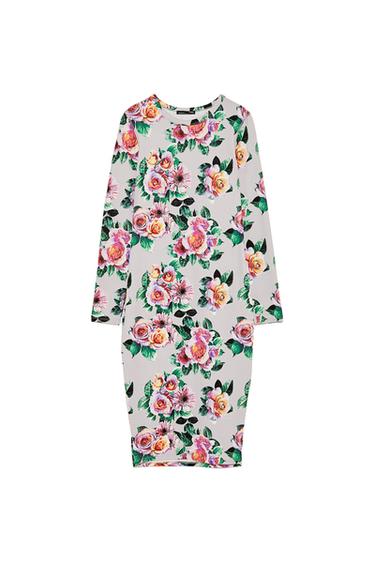 POLYAMIDE DRESS WITH LONG SLEEVES