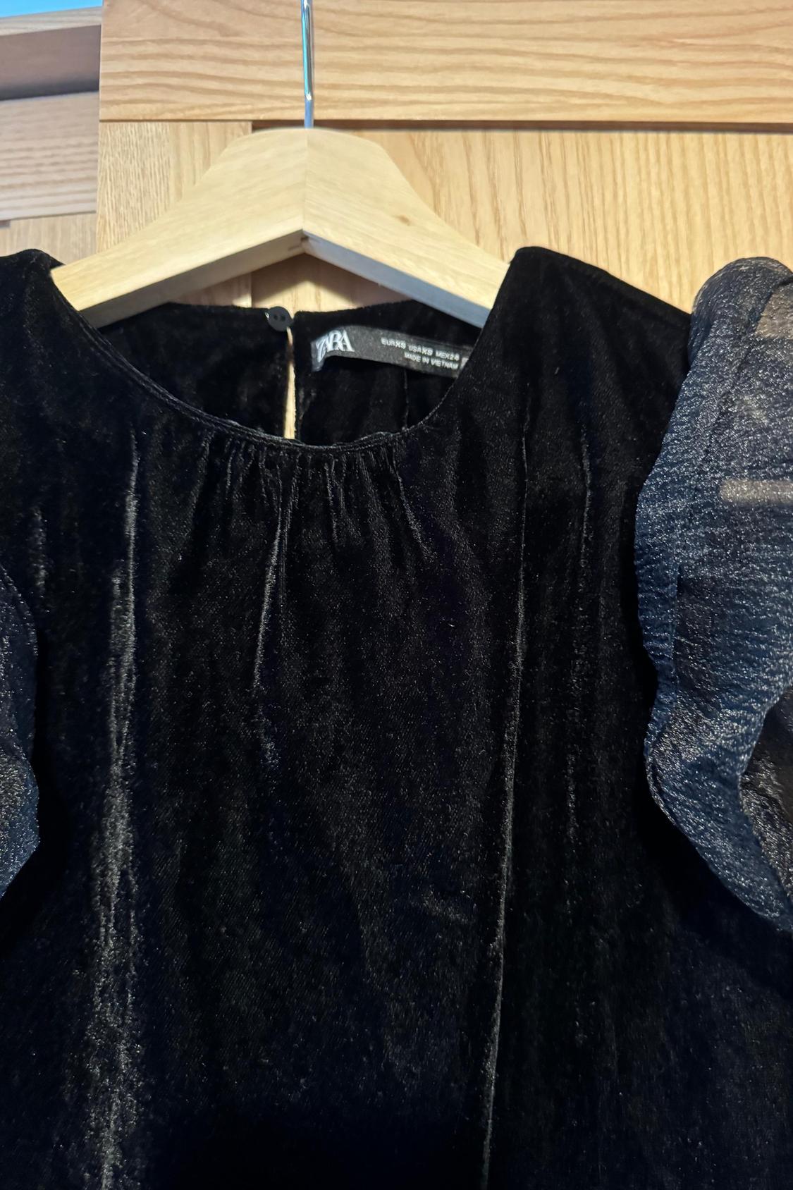 CONTRAST VELVET SHIRT - Image 4
