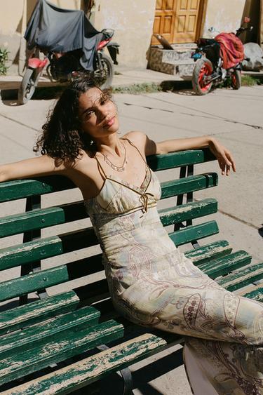 VESTIDO MIDI ESTAMPADO - Multicolor da Zara