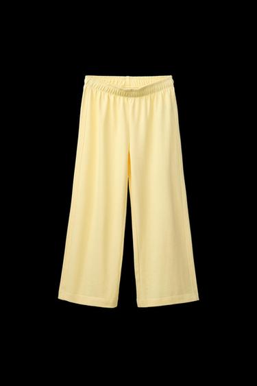 WIDE-LEG-HOSE, SCHWERE QUALITÄT, UNI - Gelb von Zara - Bild 0