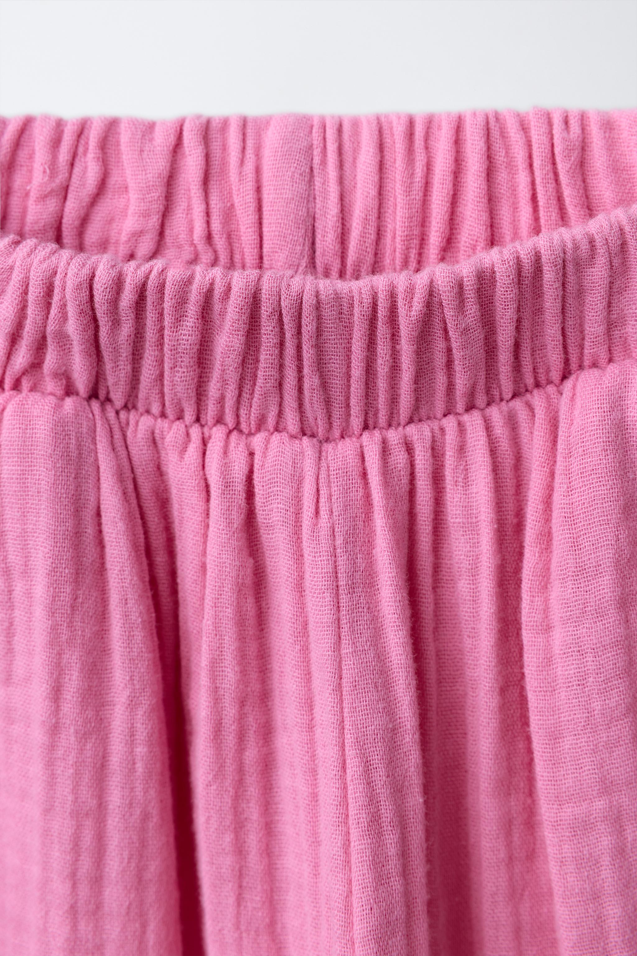 TEXTURED BARREL PANTS
