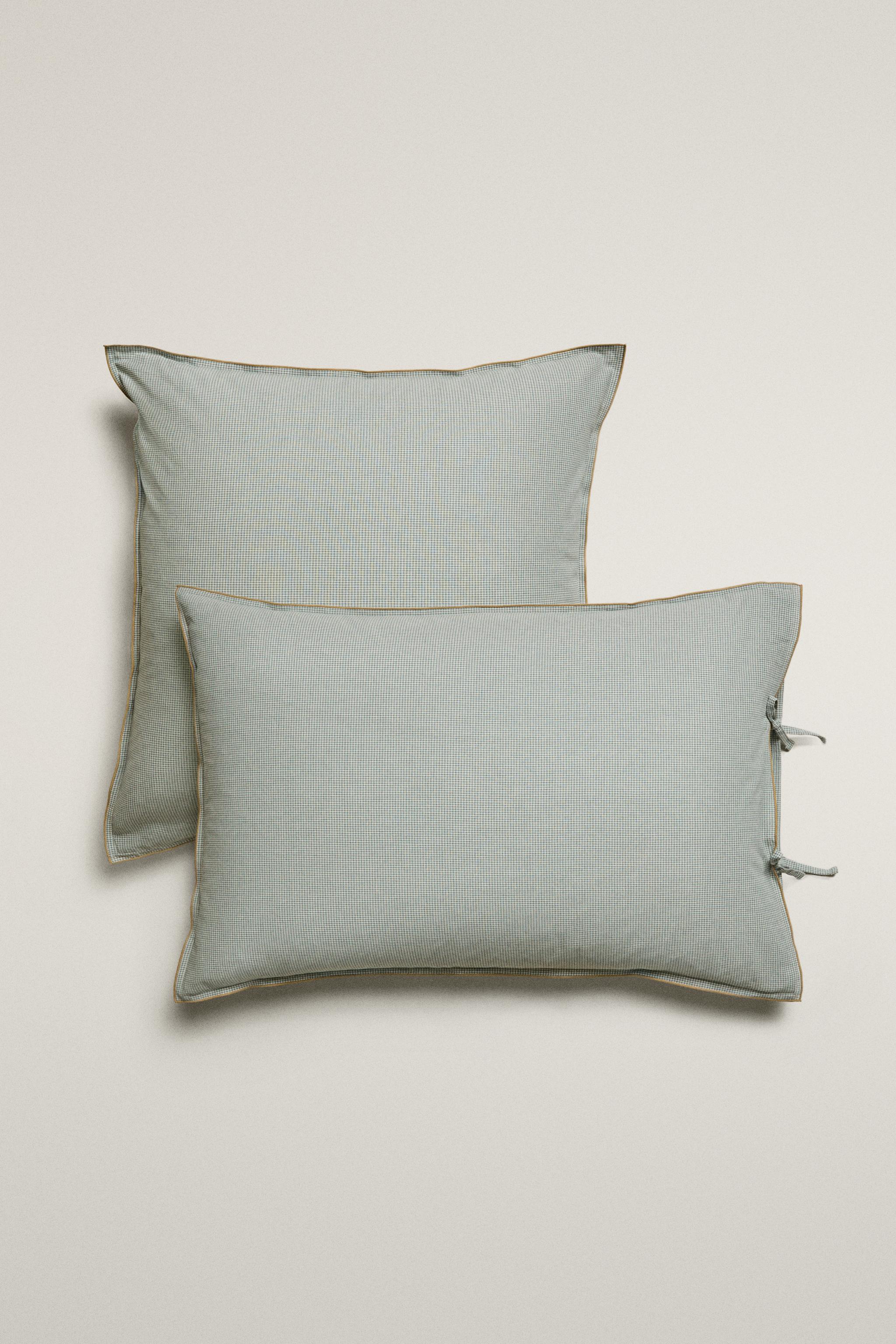 KATHARINE POLE MINI CHECK PILLOWCASE