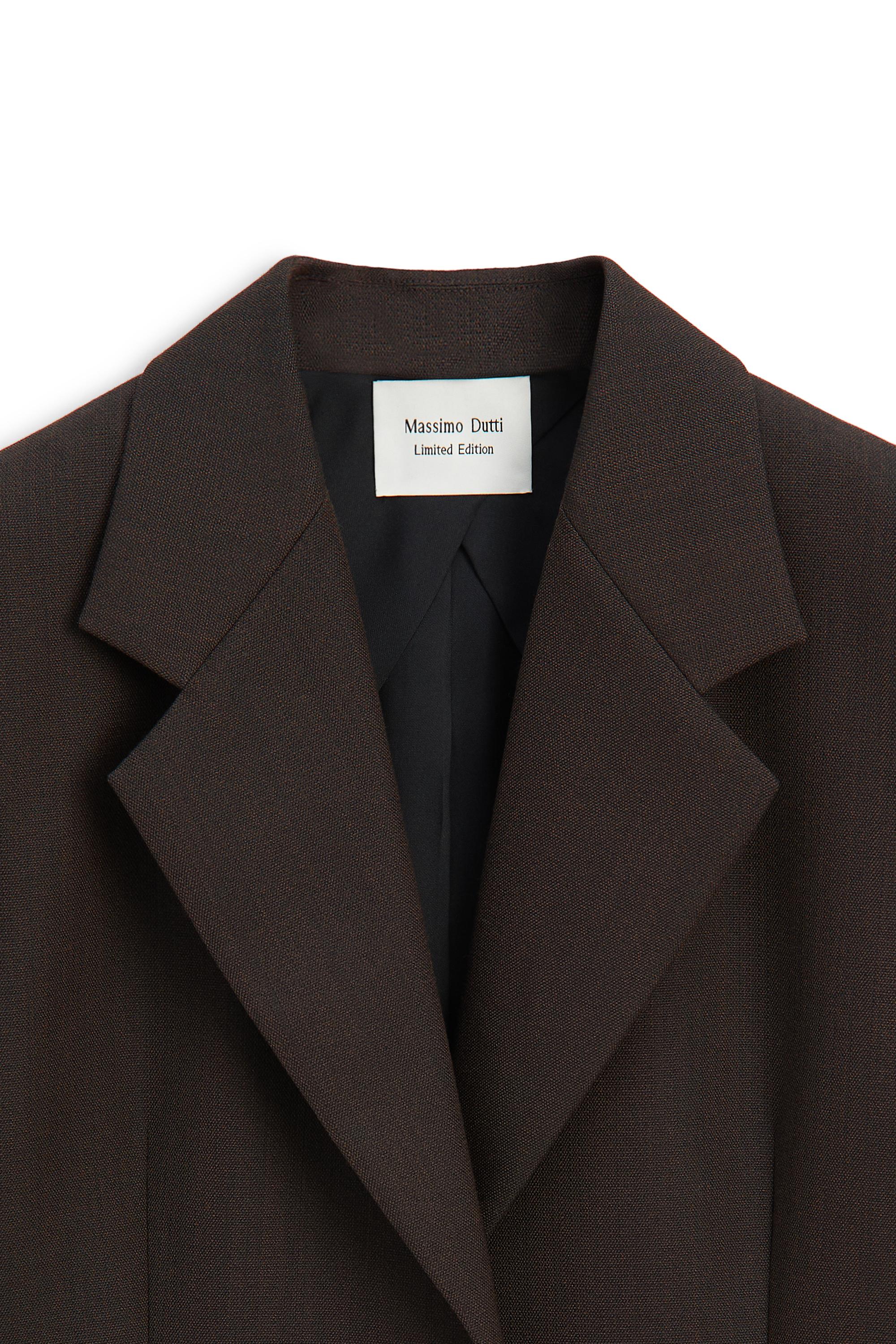 100% wool button detail blazer - LIMITED EDITION