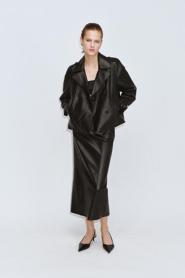 LEATHER JACKET ZW COLLECTION LIMITED EDITION - Black by Zara
