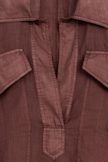 PCKT SHRT - dark russet by Zara - Image 5