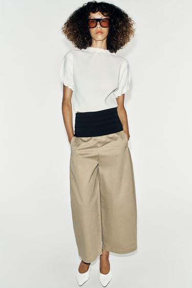 GATHERED KNIT TOP - White by Zara