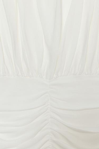 DRAPED KNIT TOP - White by Zara - Image 4