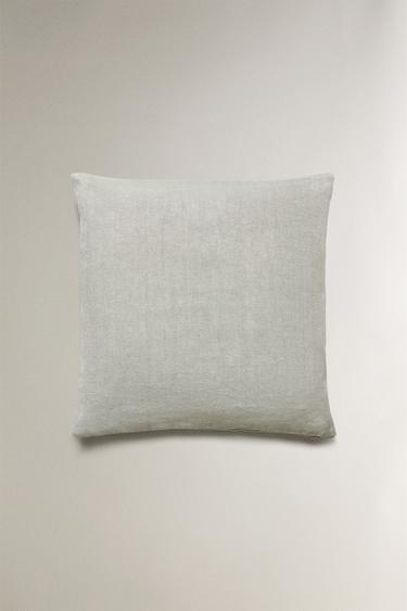 HEMP CUSHION COVER - Light blue by Zara - Image 3