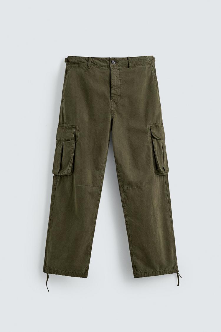 ZARA RELAXED FIT CARGO TROUSERS