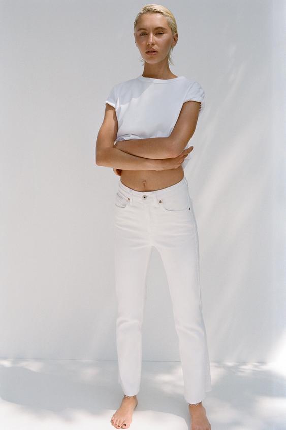 Combinar Pantalon Jeans Blanco Mujer Zara Vaqueros Blancos De