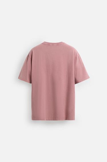 FADED T-SHIRT - Salmon by Zara - Image 7