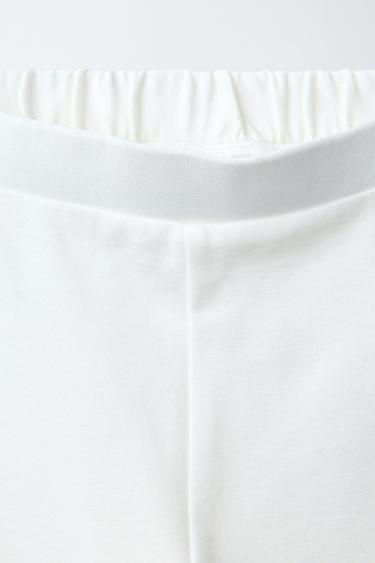 PANTALON WIDE LEG BRODÉ - Écru de Zara - Image 2