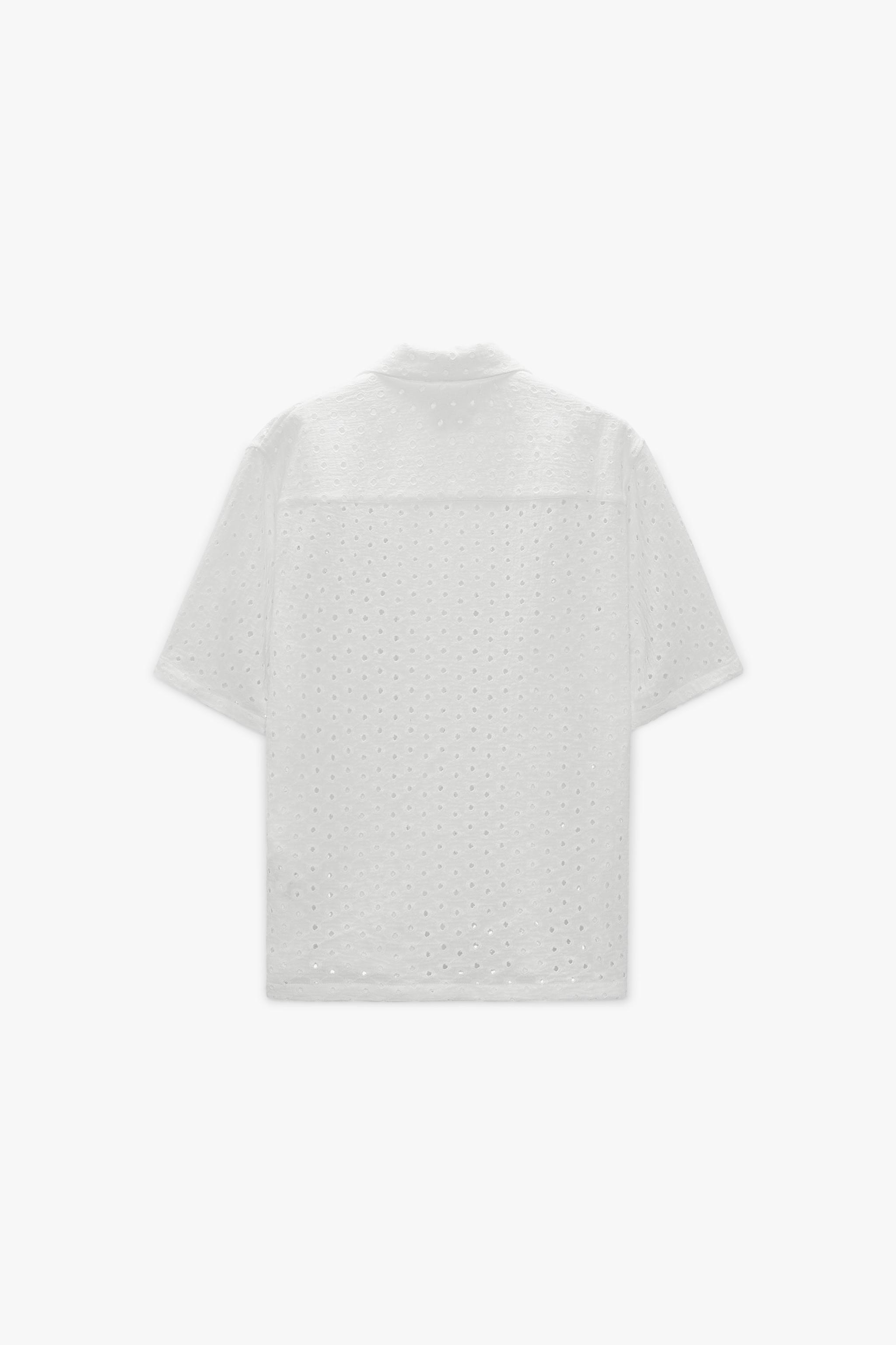 EMBROIDERED EYELET SHIRT - White | ZARA United States EMBROIDERED EYELET SHIRT - White | ZARA United States