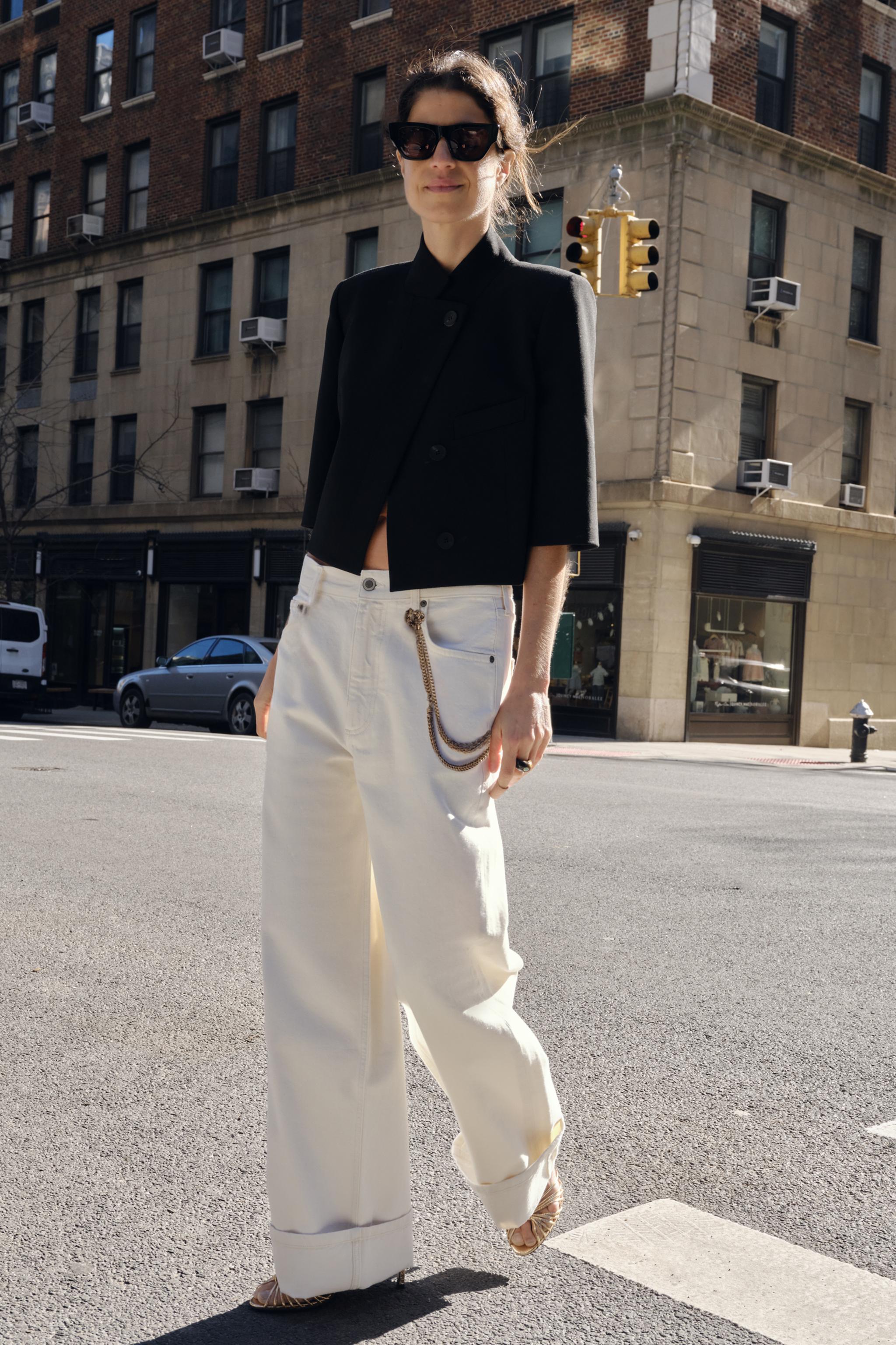 SHORT SLEEVE CROPPED BLAZER ZW COLLECTION
