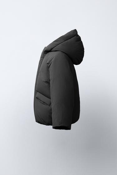 DOUDOUNE EN PLUME ET DUVET DÉPERLANTE - Gris anthracite de Zara - Image 2