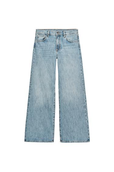 ZW COLLECTION WIDE LEG LOW-RISE JEANS